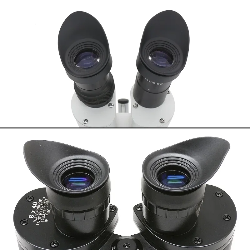 A Pair of Binoculars Rubber Eye Cups Eye Guards Caps Inner Diameter 40 MM for Microscope Eyepiece Telescopes Eyecups