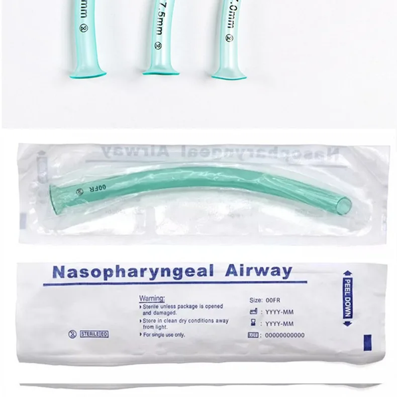 1pcs High-flow Nasal Cannula Oxygen Tube Nasopharyngeal Airway Respiratory Emergency Aid Airway Tube For Emergency First Aid