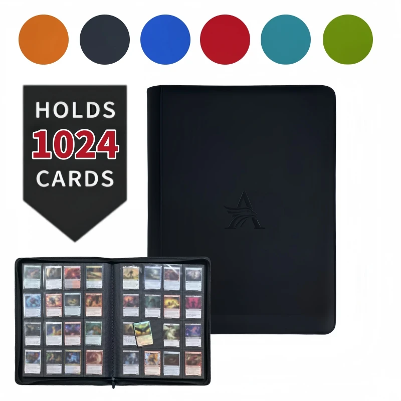 16 Pocket Card Binder - Premium Trading Card Binder Holds 1024 Cards, Ultimate protection for TCG & sports cards. Collector's d