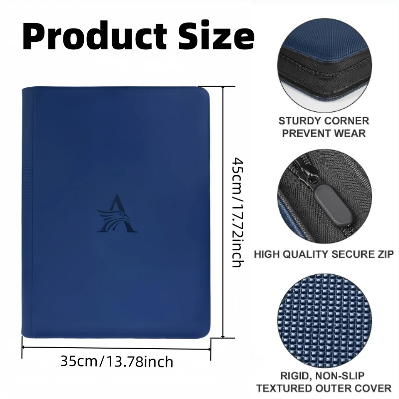 16 Pocket Card Binder - Premium Trading Card Binder Holds 1024 Cards, Ultimate protection for TCG & sports cards. Collector's d