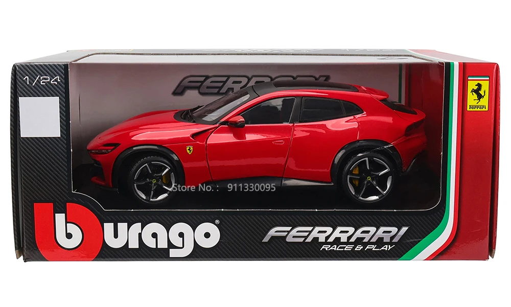 Bburago 1:24 Scale NEW Ferrari Purosangue Alloy Luxury Vehicle Diecast Cars Model Toy Collection Gift
