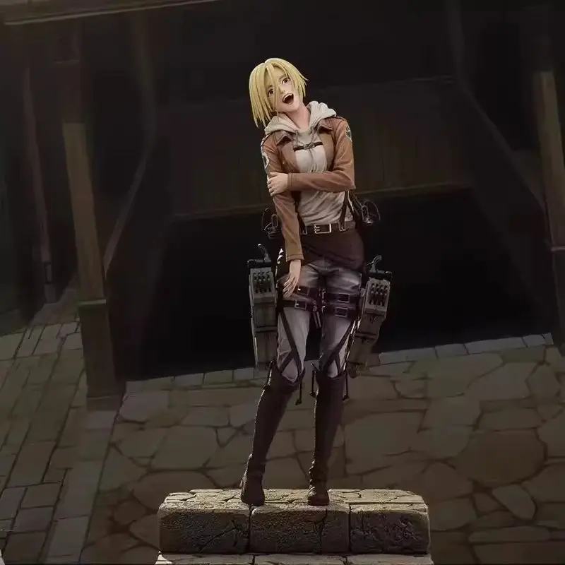 28cm Anime Attack On Titan Annie Leonhart Pvc Action Figures Window Display Toys Desktop Ornament Collectible Peripheral Gifts