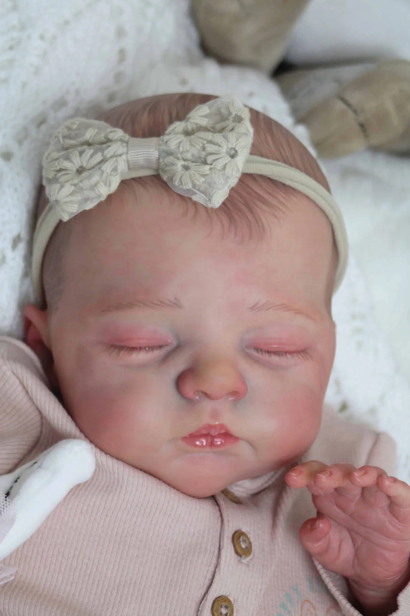 NPK 19-inch Newborn Irys Lifelike Reborn Baby Doll Hand-Painted Veins Soft Cloth Body Realistic Vinyl Skin Collectible Toy