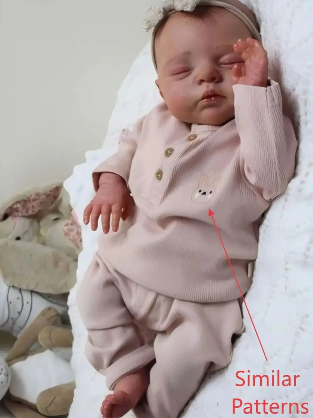 NPK 19-inch Newborn Irys Lifelike Reborn Baby Doll Hand-Painted Veins Soft Cloth Body Realistic Vinyl Skin Collectible Toy