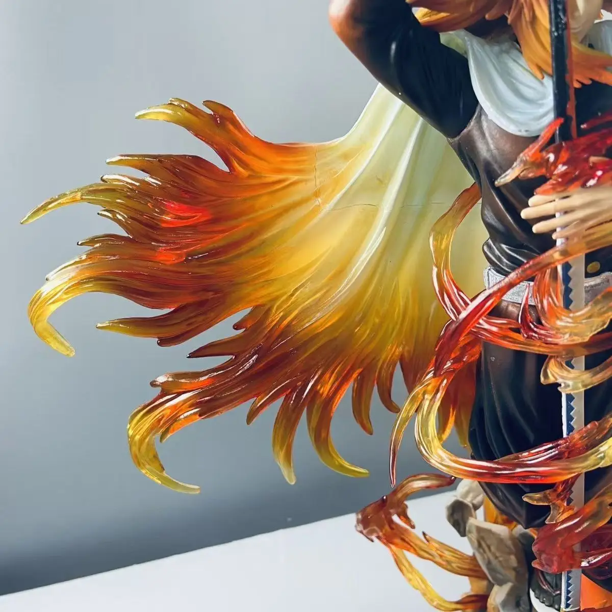 30cm Demon Slayer Rengoku Kyoujurou Anime Figure Rengoku Kyoujurou Figurine Pvc Model Statue Collection Decoration Desk Toy Gift