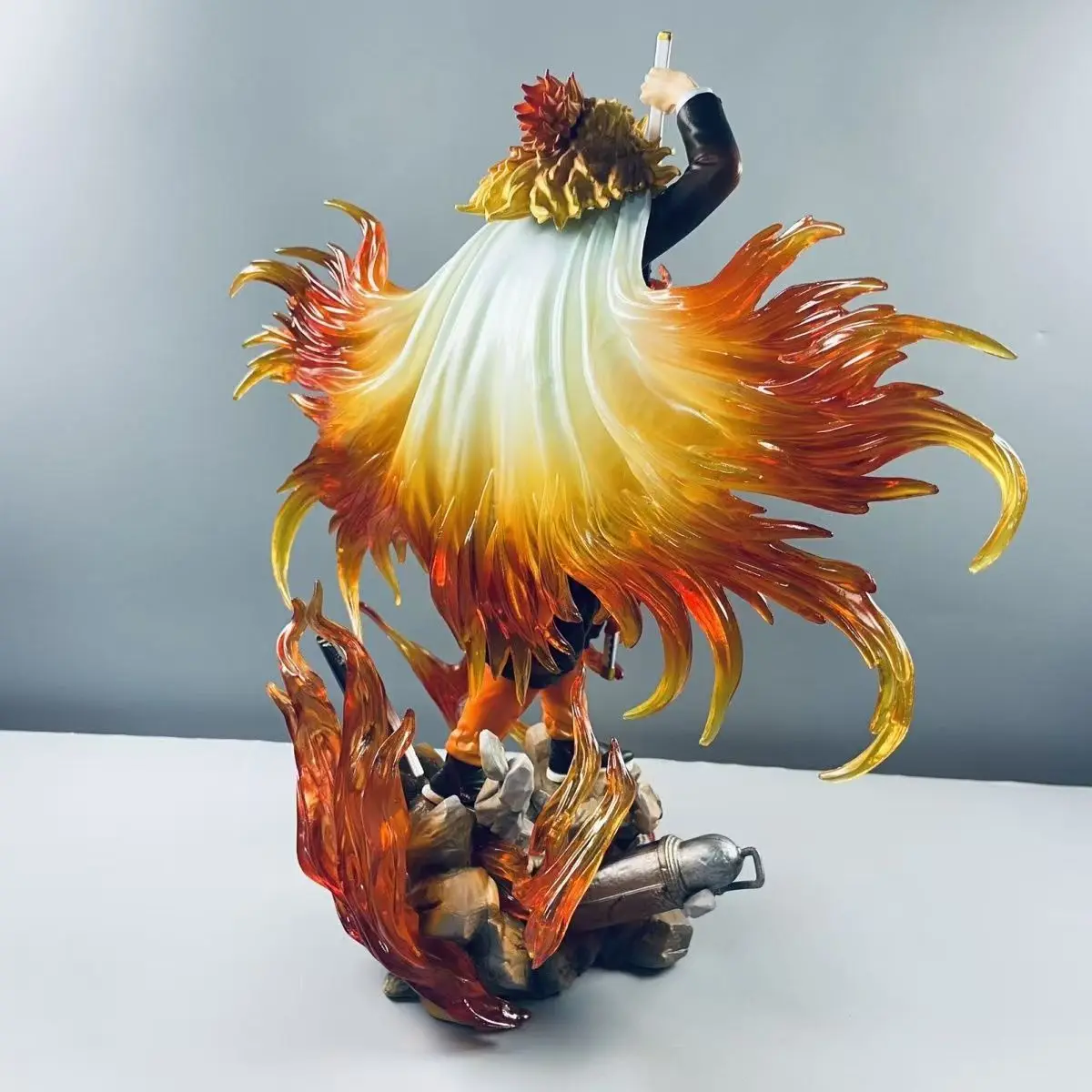 30cm Demon Slayer Rengoku Kyoujurou Anime Figure Rengoku Kyoujurou Figurine Pvc Model Statue Collection Decoration Desk Toy Gift