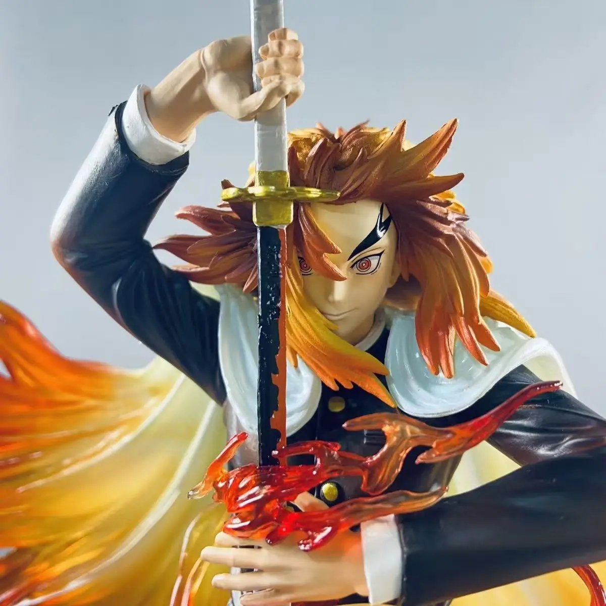30cm Demon Slayer Rengoku Kyoujurou Anime Figure Rengoku Kyoujurou Figurine Pvc Model Statue Collection Decoration Desk Toy Gift