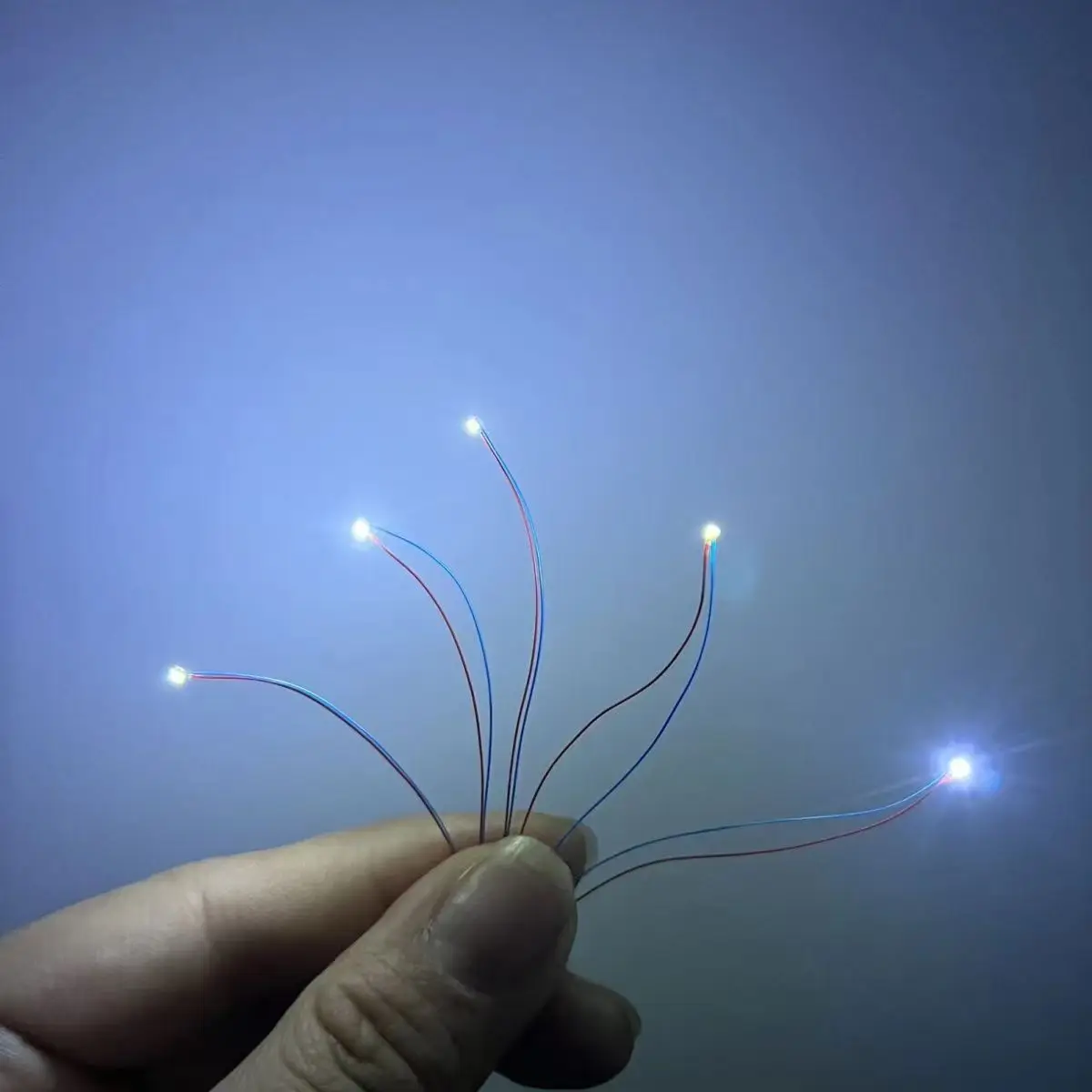 220pcs Pre-wired 0402 0603/0805/1206 SMD LED 9 Colors 3V LED 30cm Wires Hobby Model Kit Car Railway Railroad Starship Lighting