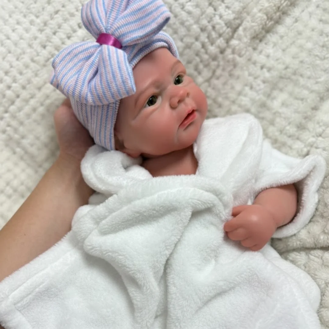 18Inch Open Mouth Elijah bebe reborn de silicona Doll With Paint Skin & Washable Body Handmade Soft Touch Lifelike Reborn Doll