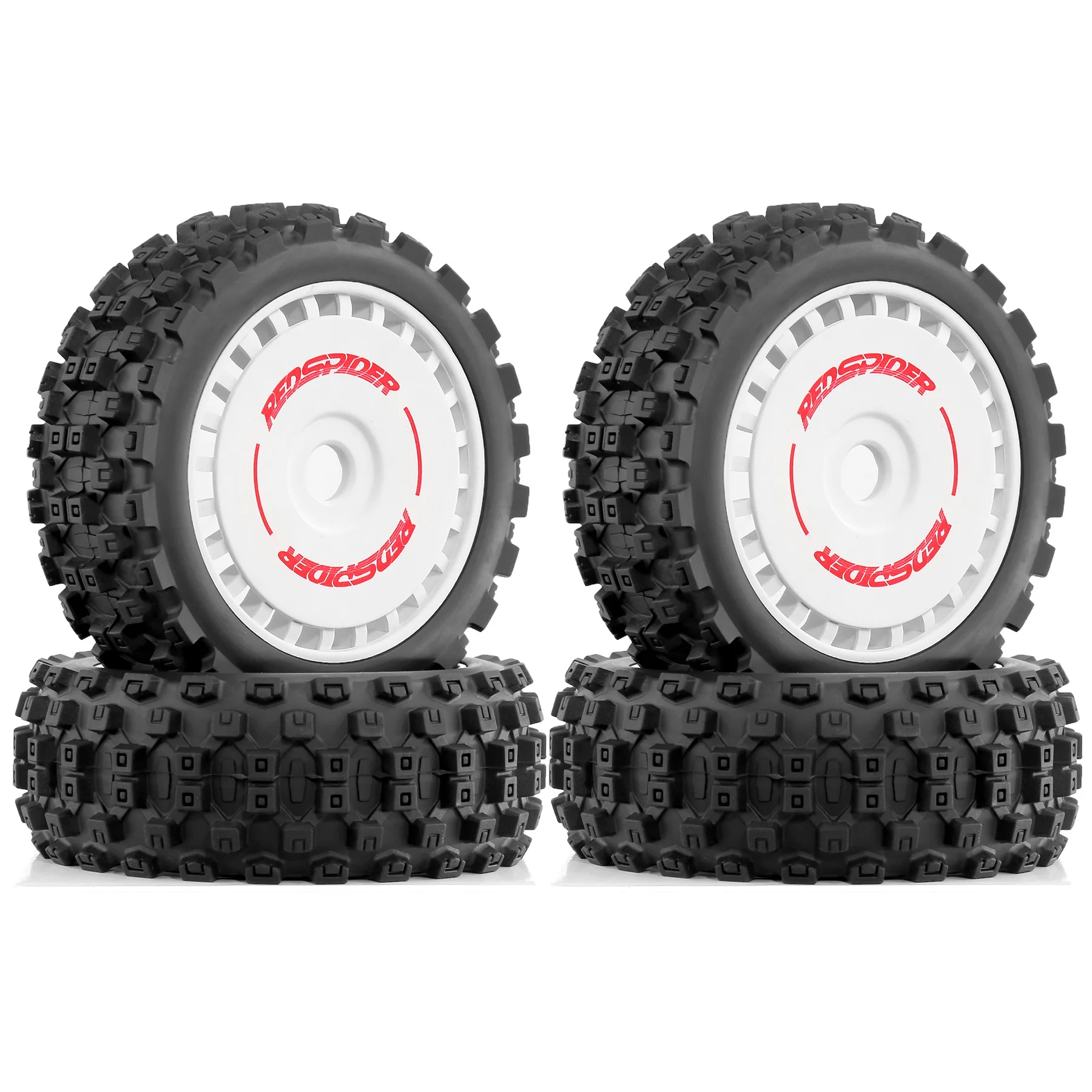 4pcs 17mm Wheel Tires for ARRMA 1/8 Talion 6S BLX,Typhon 6S 3S BLX,Redcat,Losi,Team,Kyosho,HPS,HPI,Hobao,RC Wheel & Wheel Tires