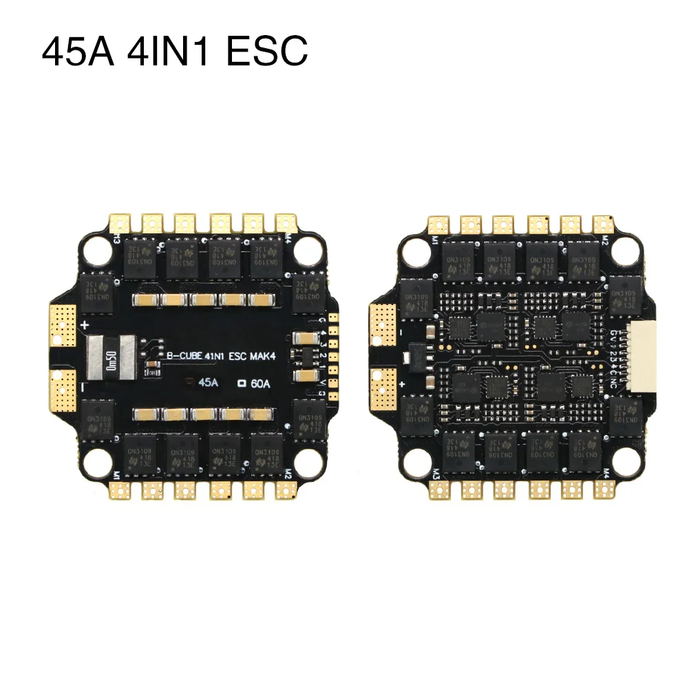 UAngel 4IN1 45A 60A ESC BLHELI_S Support 3-6S brushless motor Support DShot300 600 Multishot Oneshot PWM FPV F4 Flight Control