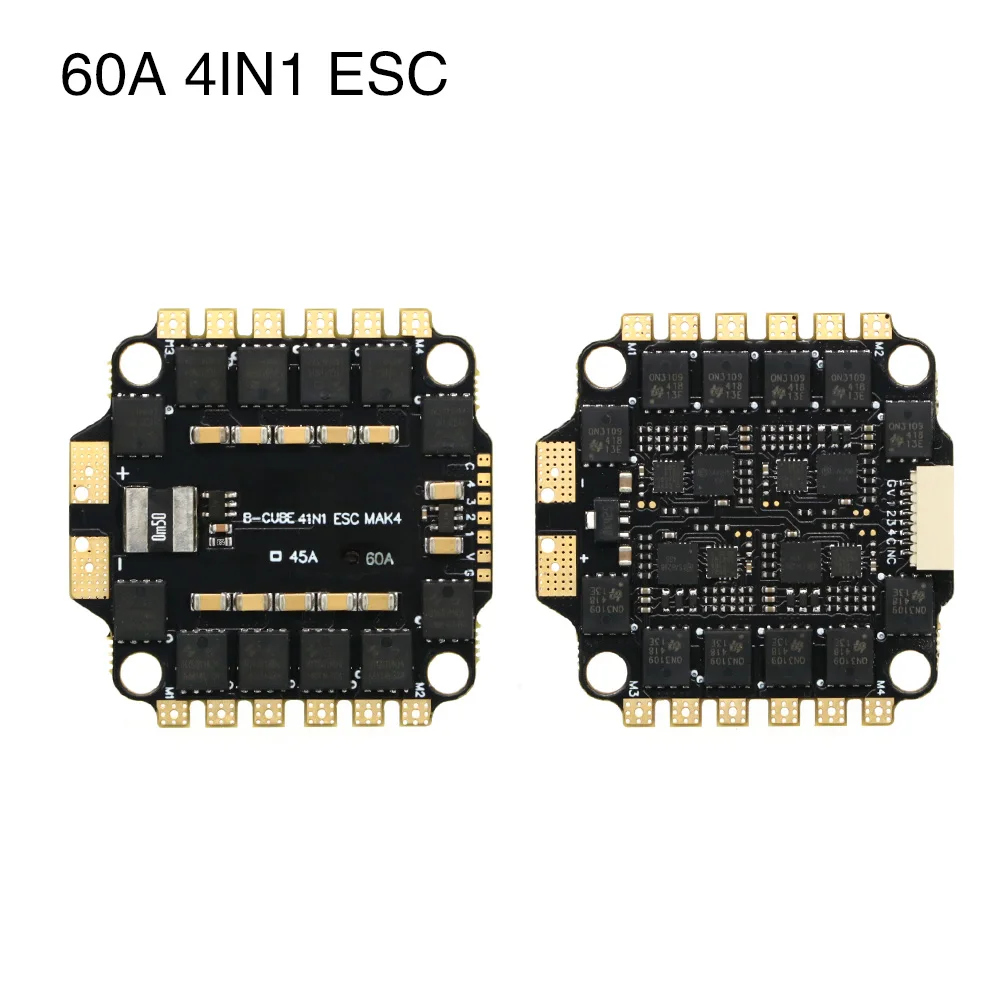 UAngel 4IN1 45A 60A ESC BLHELI_S Support 3-6S brushless motor Support DShot300 600 Multishot Oneshot PWM FPV F4 Flight Control