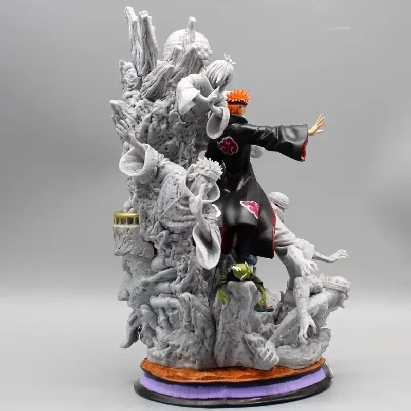 Naruto Anime Figure Akatsuki Pain 21cm Gk Figurine Pvc Statue Model Doll Ornament Collectible Desk Decora Toys Kids Xmas Gifts