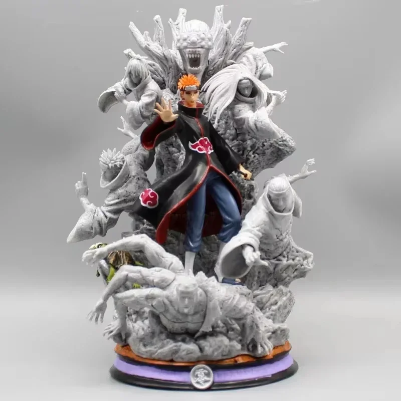Naruto Anime Figure Akatsuki Pain 21cm Gk Figurine Pvc Statue Model Doll Ornament Collectible Desk Decora Toys Kids Xmas Gifts