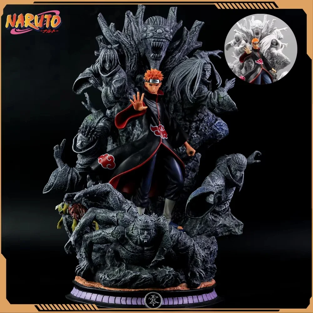 Naruto Anime Figure Akatsuki Pain 21cm Gk Figurine Pvc Statue Model Doll Ornament Collectible Desk Decora Toys Kids Xmas Gifts