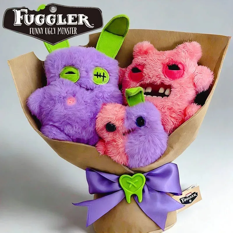 Fuggler Bouquets Series Set Funny Genuine Ugly Monster Doll Cute Plush Collectors Toy Girl's Birthday Surprise Mother's Day Gift