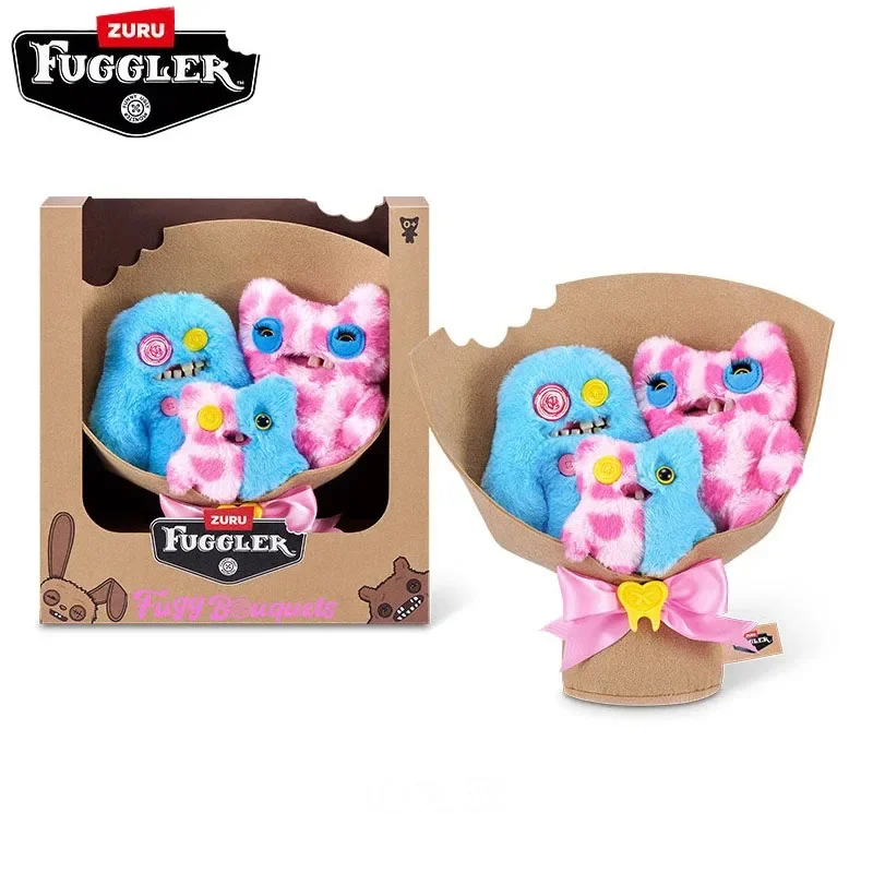 Fuggler Bouquets Series Set Funny Genuine Ugly Monster Doll Cute Plush Collectors Toy Girl's Birthday Surprise Mother's Day Gift