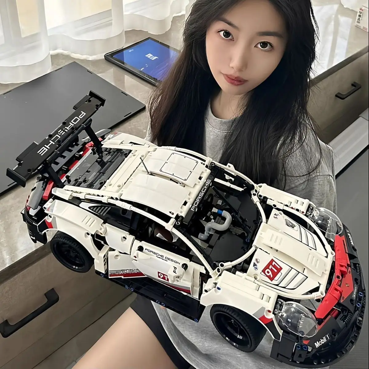 1580PCS Technical Racing Sports Car Building Blocks Set MOC Mechanical Supercar Model Toy Display Hobby Gift for Car Lovers