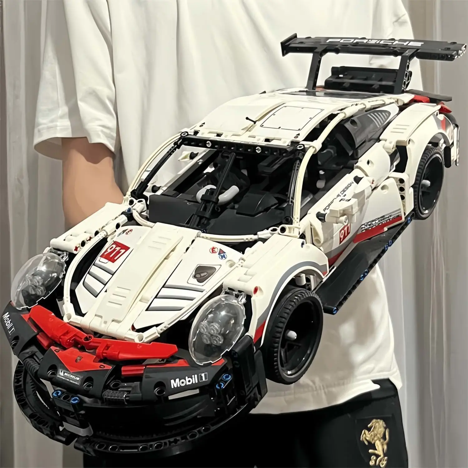 1580PCS Technical Racing Sports Car Building Blocks Set MOC Mechanical Supercar Model Toy Display Hobby Gift for Car Lovers