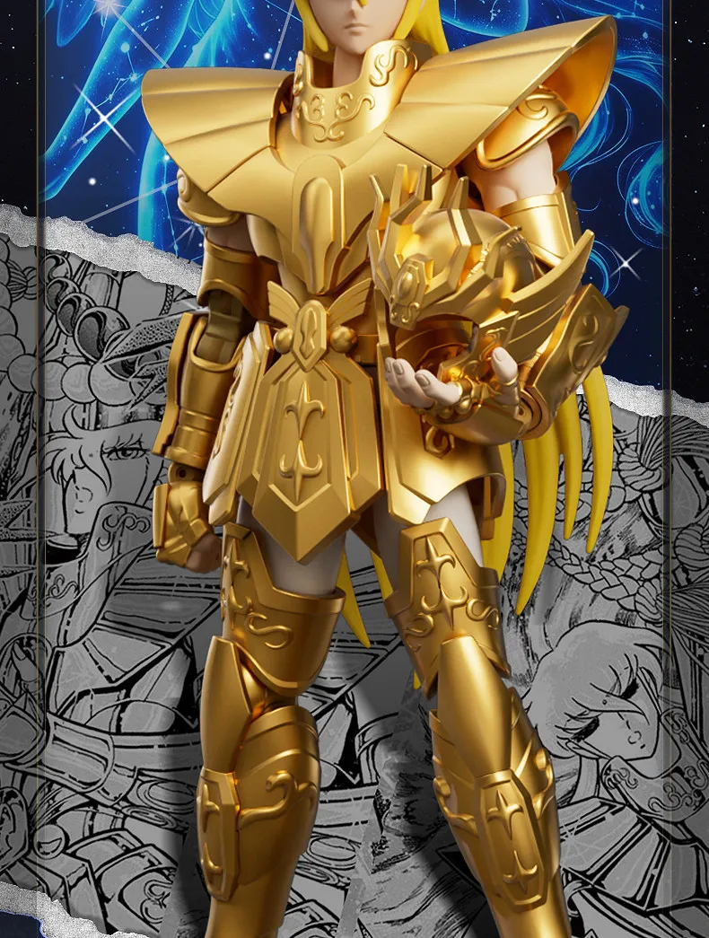 Genuine Blokees Saint Seiya Andromeda Shun Pisces Aphrodite Virgo Shaka Champion Class Action Figure Collectible Model Toy Gifts