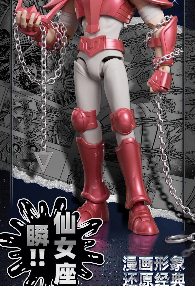 Genuine Blokees Saint Seiya Andromeda Shun Pisces Aphrodite Virgo Shaka Champion Class Action Figure Collectible Model Toy Gifts