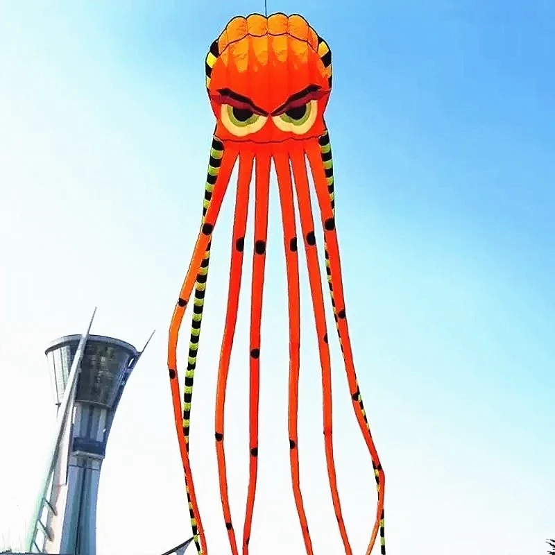 8m Octopus kites garden toys Power kite professional paragliding inflatable show kites brazilian flying kite koinobori soft kite