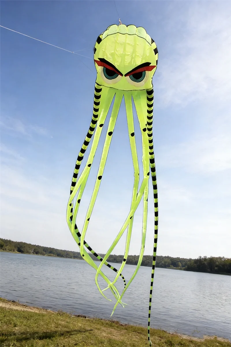 8m Octopus kites garden toys Power kite professional paragliding inflatable show kites brazilian flying kite koinobori soft kite