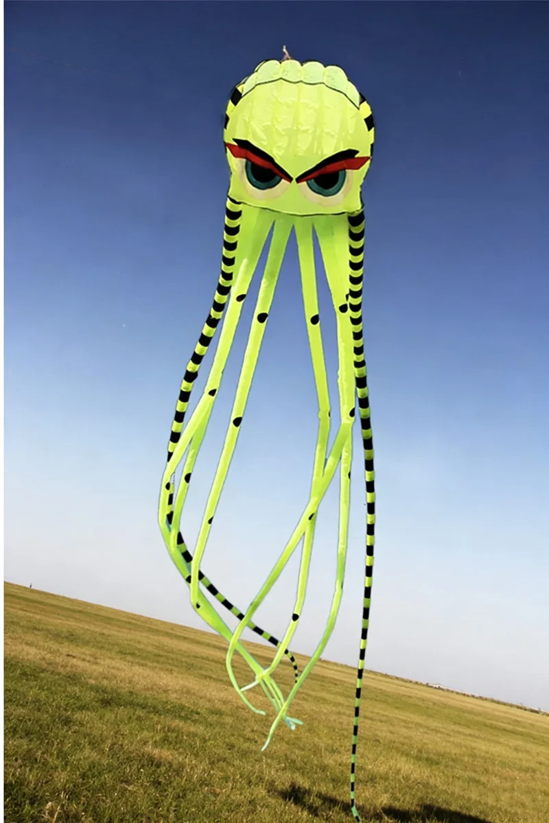 8m Octopus kites garden toys Power kite professional paragliding inflatable show kites brazilian flying kite koinobori soft kite