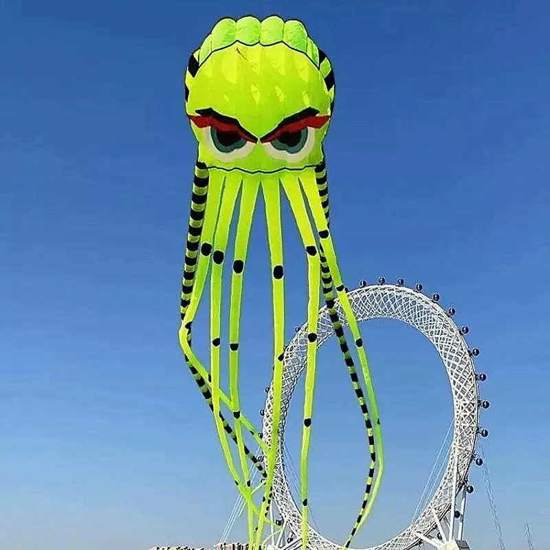 8m Octopus kites garden toys Power kite professional paragliding inflatable show kites brazilian flying kite koinobori soft kite