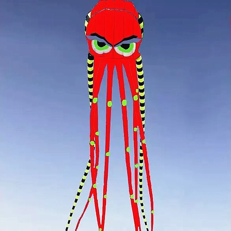 8m Octopus kites garden toys Power kite professional paragliding inflatable show kites brazilian flying kite koinobori soft kite
