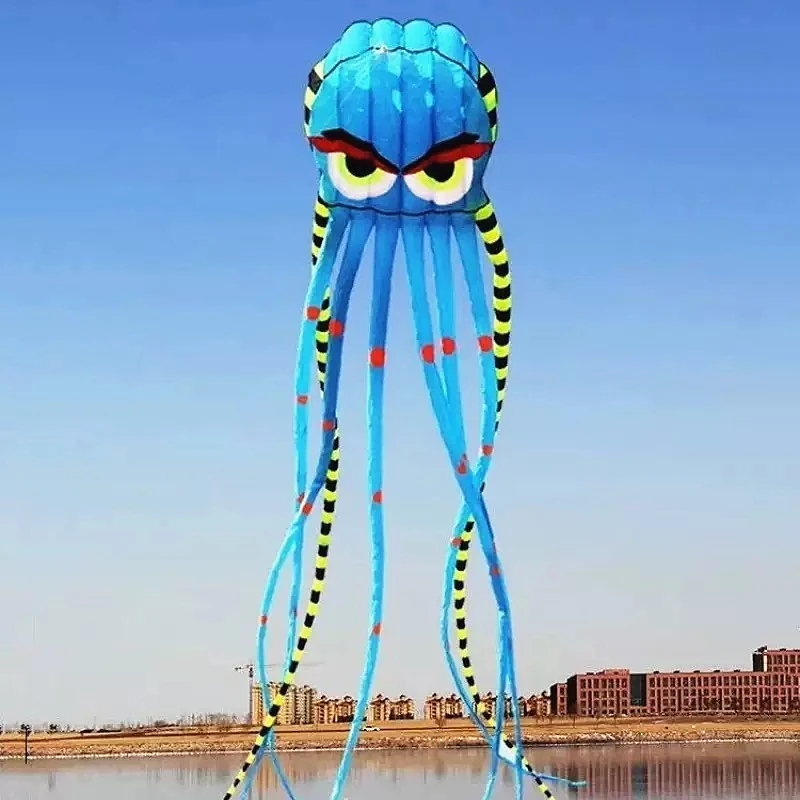 8m Octopus kites garden toys Power kite professional paragliding inflatable show kites brazilian flying kite koinobori soft kite