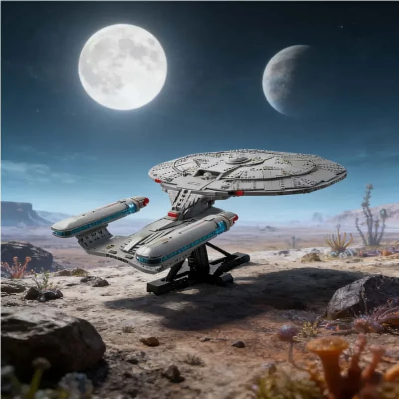 3600Pcs 2026 New 10356 Star Trek Enterprise NCC-1701-D Ship Building Blocks Bricks Model Toys For Birthday Children Gift