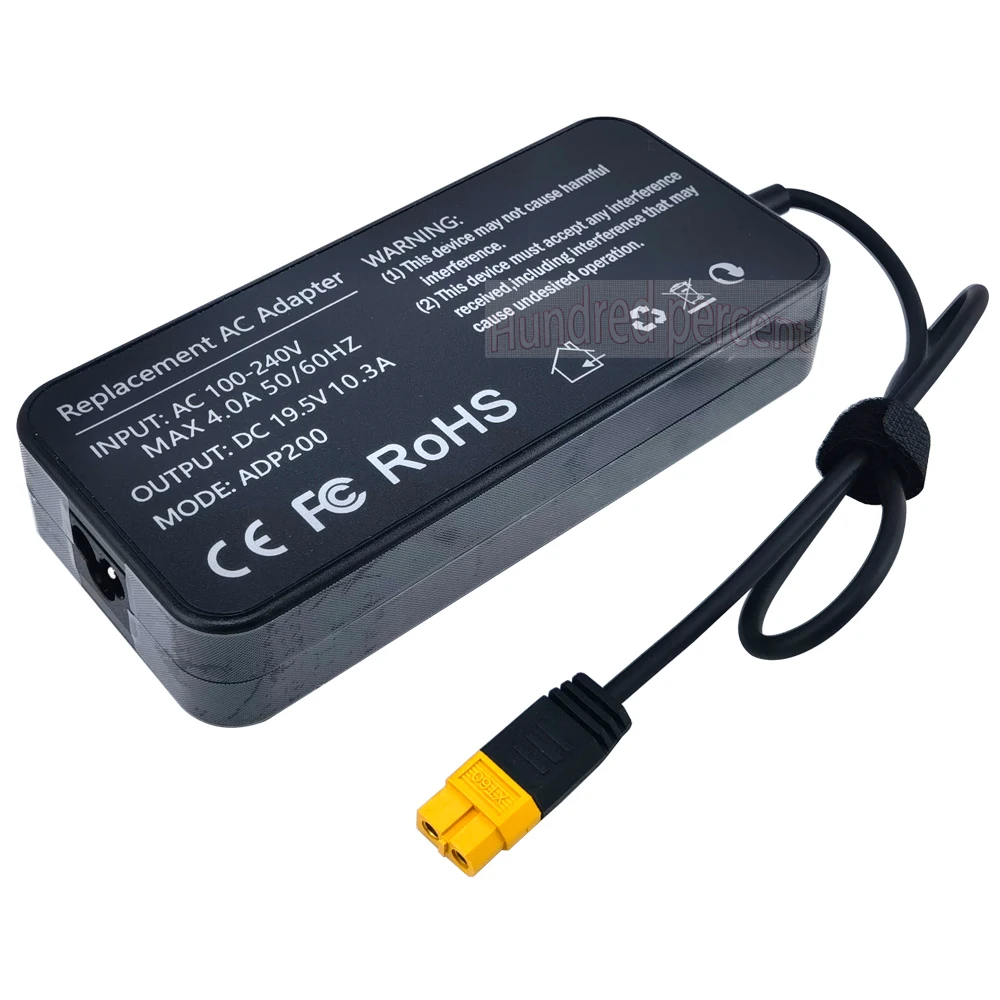ToolKitRC ADP200 200W 4A Charger Power Supply Adapter DC19.5V 10.3A Supply XT60 Output Adapter for RC iSDT GTPower HotRC SkyRC