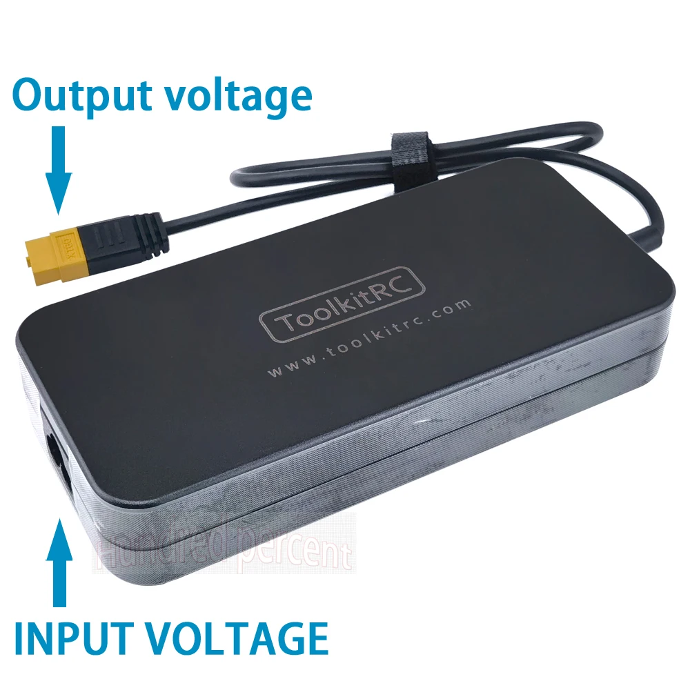 ToolKitRC ADP200 200W 4A Charger Power Supply Adapter DC19.5V 10.3A Supply XT60 Output Adapter for RC iSDT GTPower HotRC SkyRC