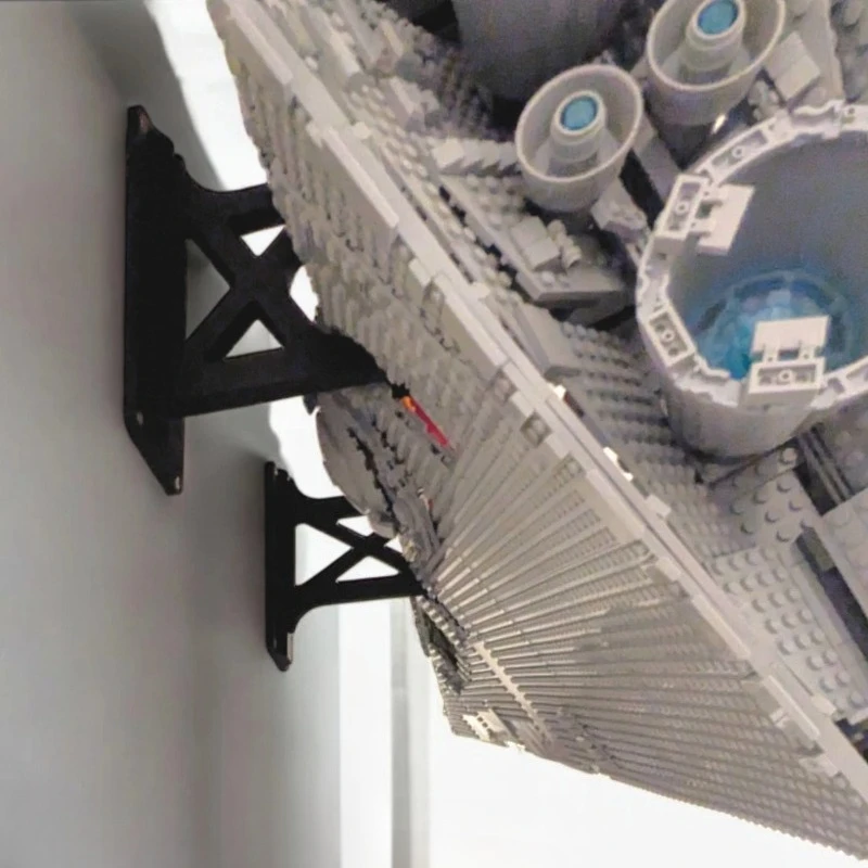 DIY Wall Display Bracket Building Block Wall Mount Holder for LEGO Empire Star Destroyer #75252