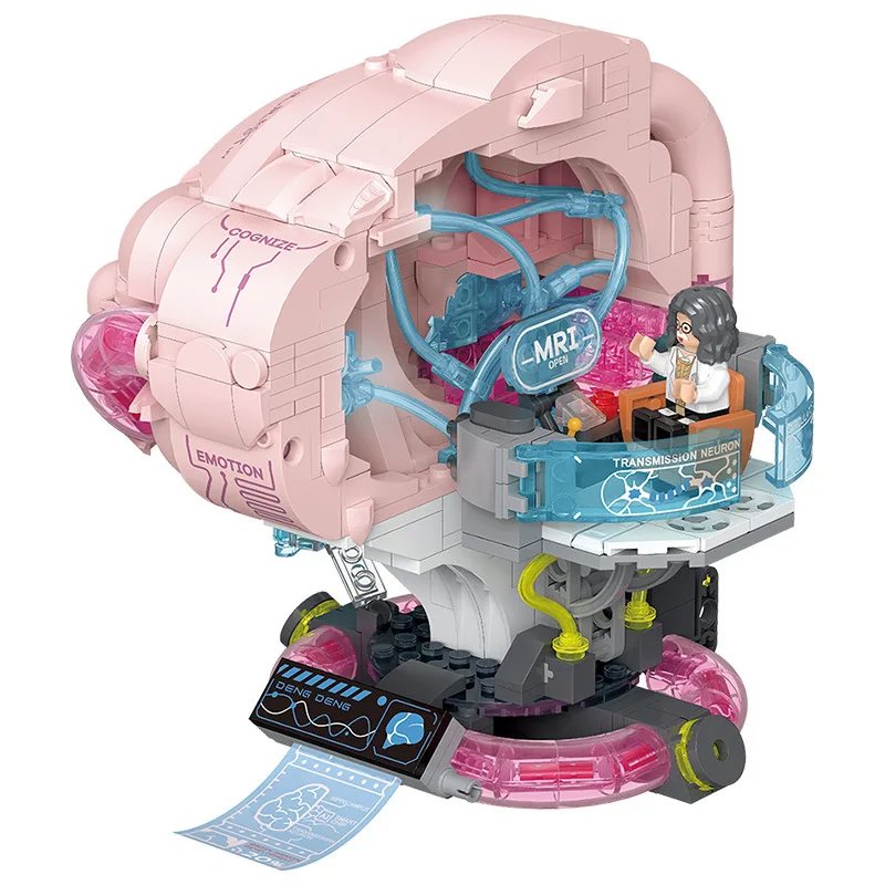 Creative Expert MOC Mechanical Tooth/Eye/Heart/Brain Building Blocks Oral Model Brick LED Educational Assembly Toys for Kid