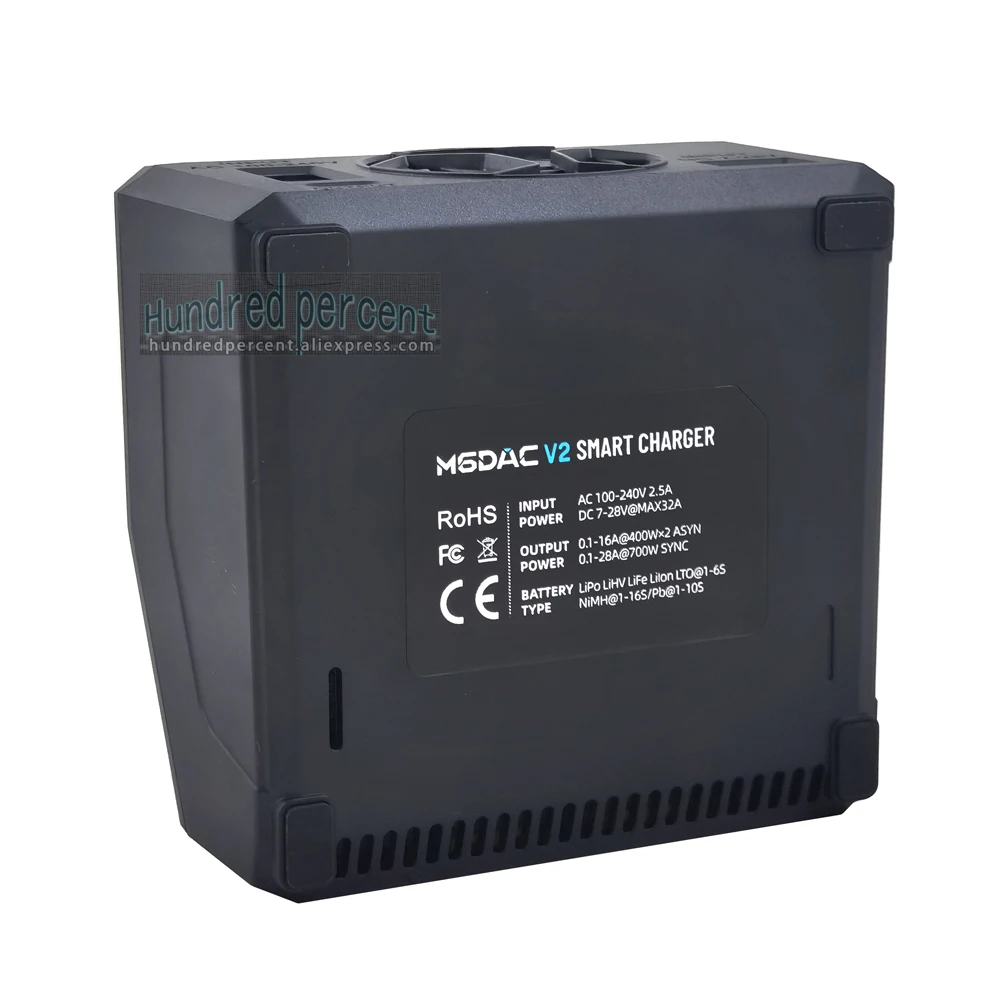 ToolkitRC M6DAC V2 Charger 1-6S Intelligent Control 2-Channel 2CH AC/DC BAT Model Toy Car Lithium BBattery Fast Charging Device