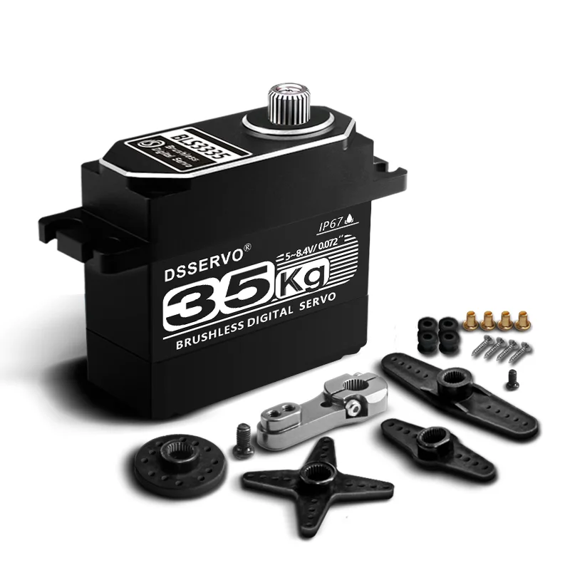 1xBLS3355 Update Servo 25KG 35KG 55KG 75KG Full Metal casing Digital Servo Baja Servo Waterproof Servo for Baja Cars