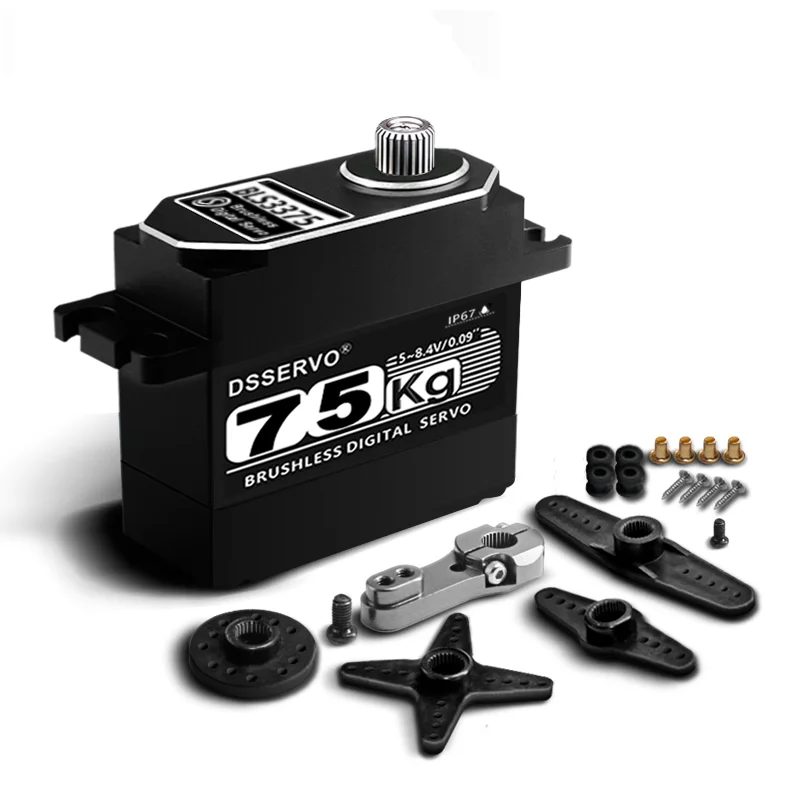 1xBLS3355 Update Servo 25KG 35KG 55KG 75KG Full Metal casing Digital Servo Baja Servo Waterproof Servo for Baja Cars
