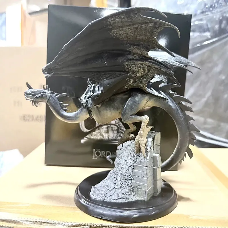New 17cm Witch King Of Angmar Fell Dragon Collectible Figurine Statue Ornament For Adult Movie Fans