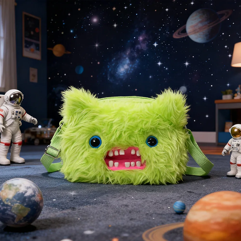 Fugglers Ugly Tooth Monster Fluffy Crossbody Bags Cute Fugg Plush Purse Shoulder Backpack Wallet Girls Boys Cartoon Animal 22CM