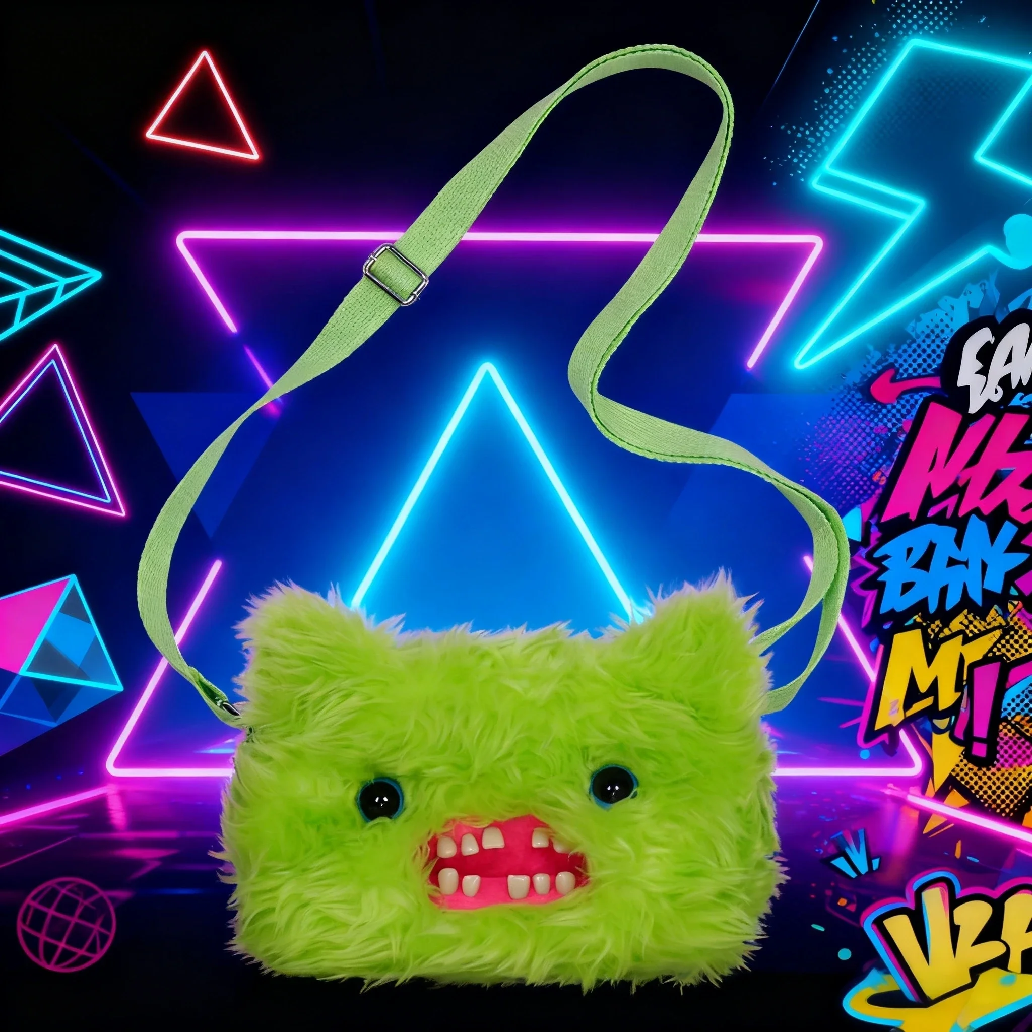 Fugglers Ugly Tooth Monster Fluffy Crossbody Bags Cute Fugg Plush Purse Shoulder Backpack Wallet Girls Boys Cartoon Animal 22CM