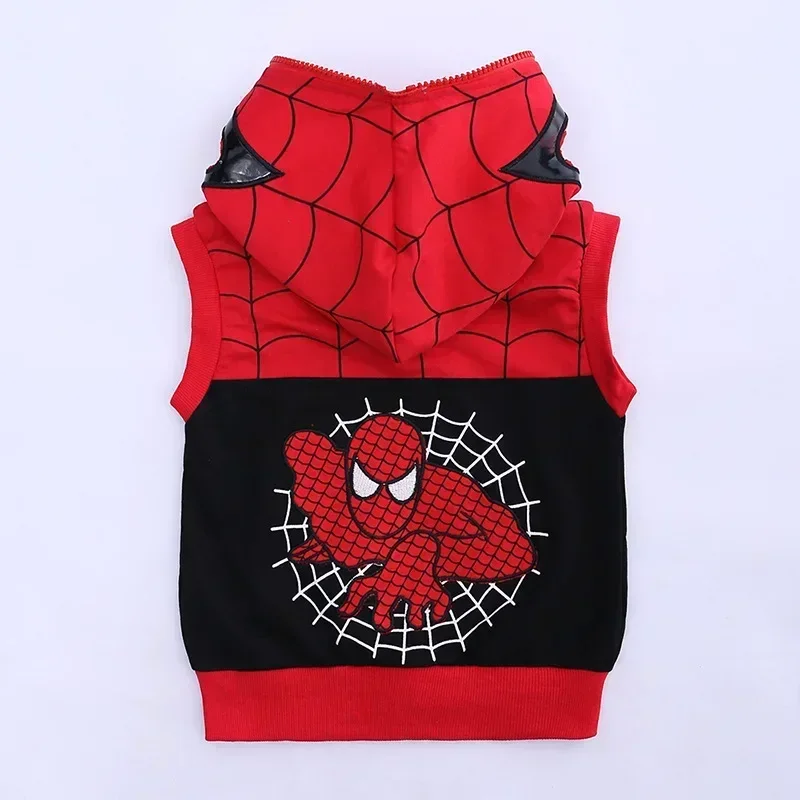 Movie Peripheral Marvels Superhero 3pcs/set Costume Autumn Sleeveless Hooded Vest T-shirt Pant Tracksuit Outfits Birthday Gift