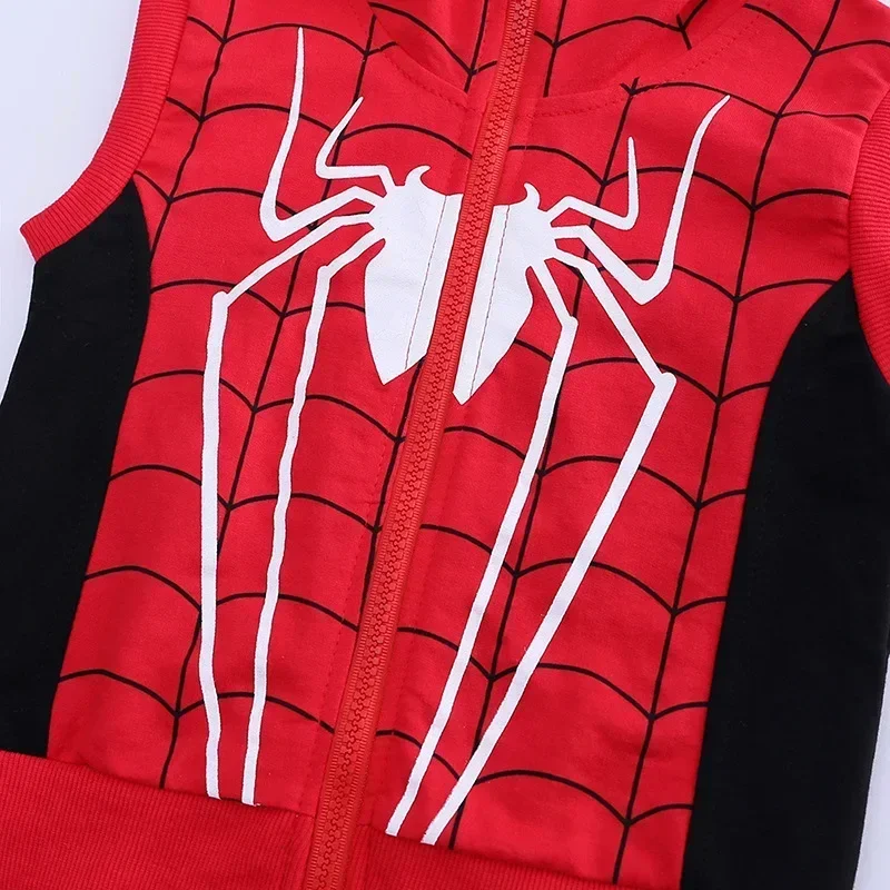 Movie Peripheral Marvels Superhero 3pcs/set Costume Autumn Sleeveless Hooded Vest T-shirt Pant Tracksuit Outfits Birthday Gift