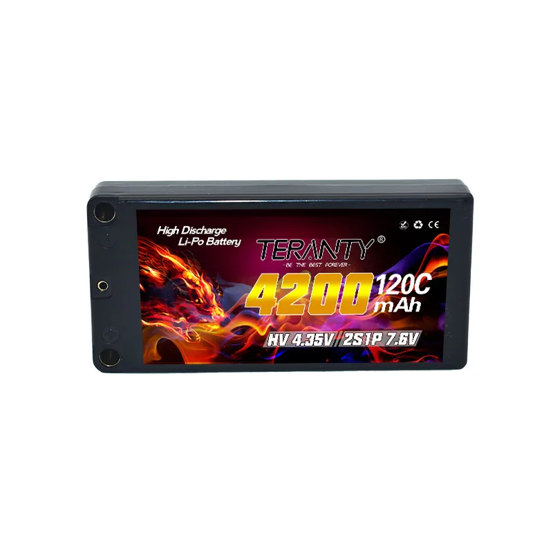 Original TERANTY 2S 7.6V 4200mAh 120C/240C Drift Big Foot Remote Control Racing Model Car Tank Toy Hard Shell Lipo Battery