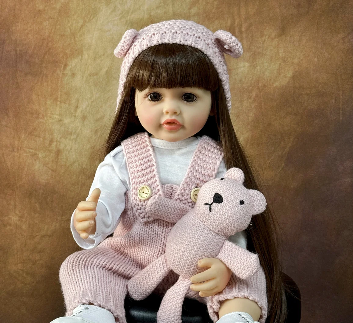 Lifelike Reborn Dolls Realistic Full Silicone Baby Bebe Vinyl 50CM Newborn Girl Doll Princess Toddler Toy Gift