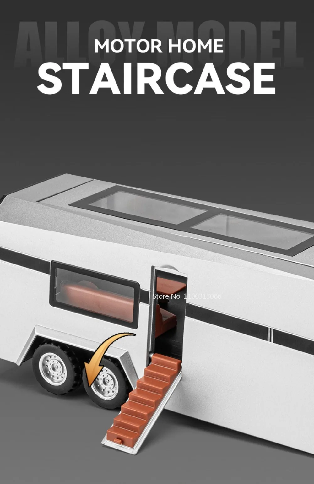 1:32 Pickup Model Car Toys Simulation Metal Diecast Truck Trailer RV Limousine Sound Light Collection Toy for Boys Gifts