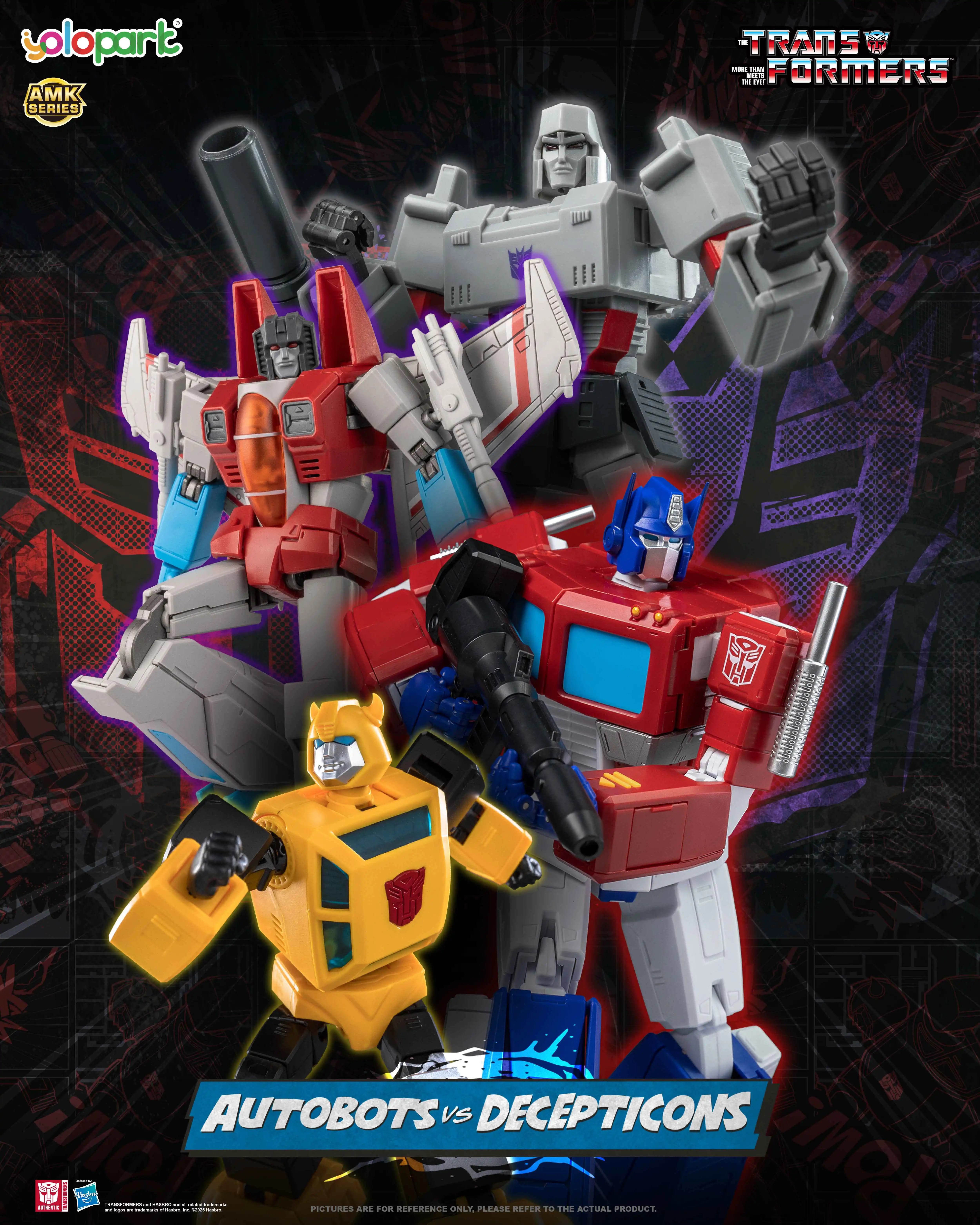YOLOPARK TRANSFORMERS GENERATION ONE: AMK Series 19cm Starscream Figures Toy Model Kit Gift For Boy Adults