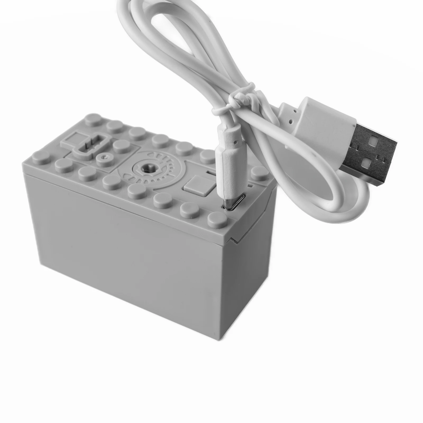 8878 Rechargeable Lithium Battery Box With Type-C Port Multi Power Functions Speed Control Parts For Technical Car Train Blocks