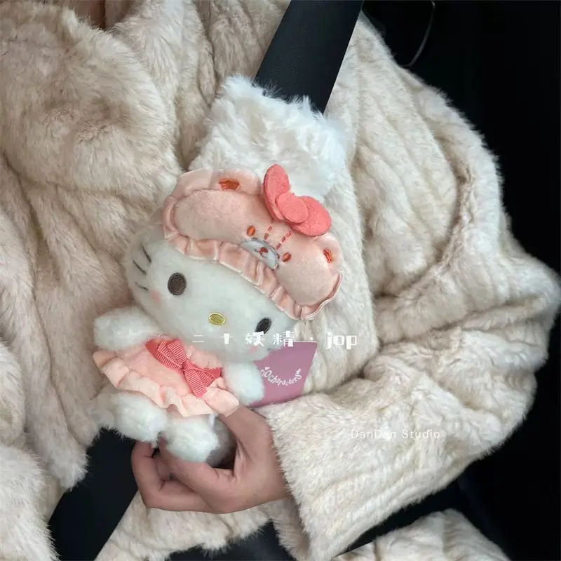 Cartoon Cat Car Seat Belt Shoulder Cover Rabbit Dog Doll Cartoon Car Interior Accessories Seat Belt Protective Cover Girl Gift
